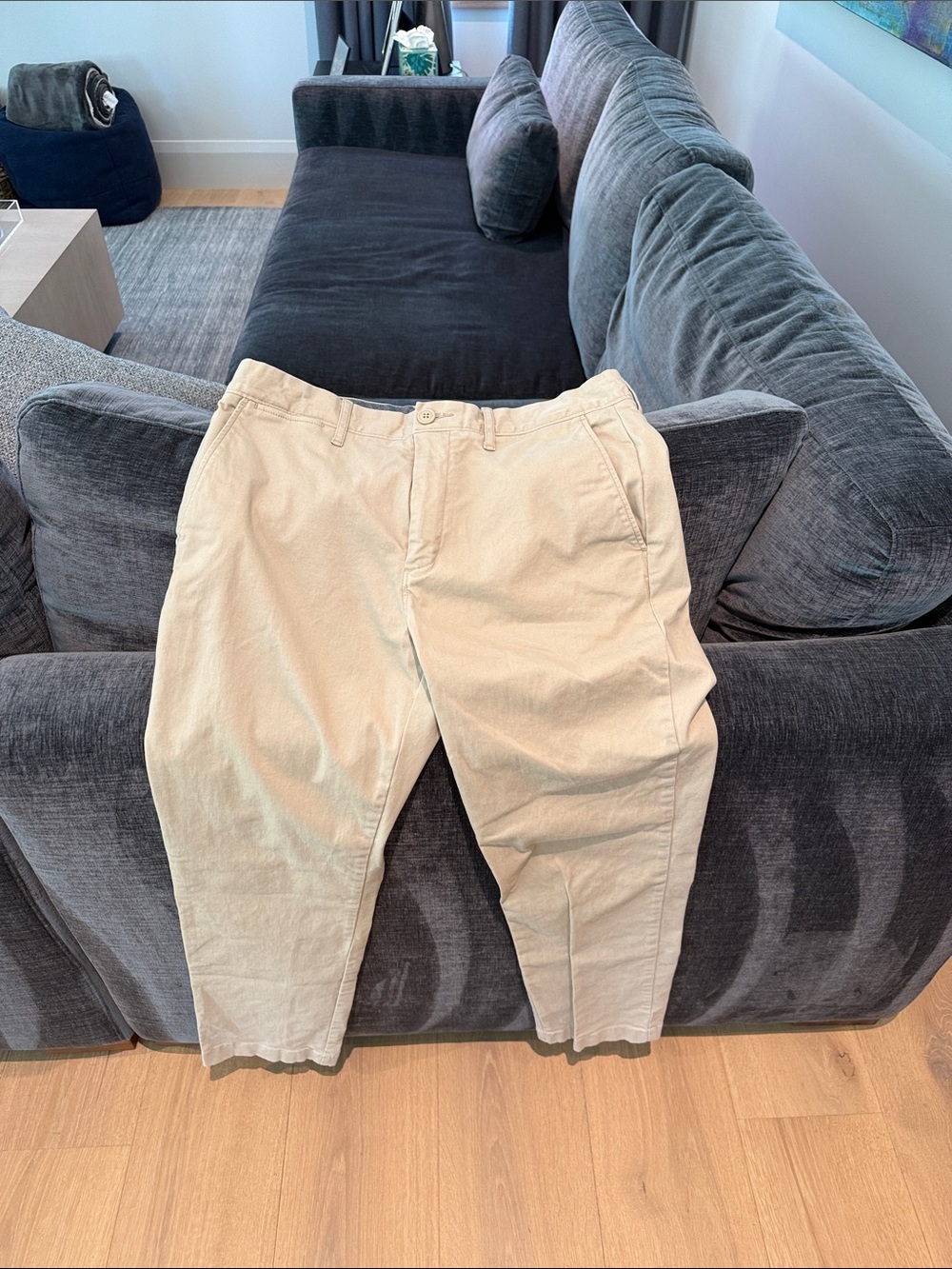 J. Crew Men's Cream Chino Pants
